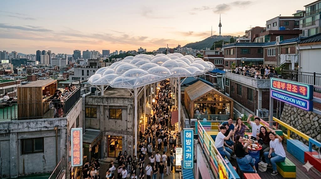 Haebangchon Sinheung Market: From Old Factory to Hip Cultural Hub