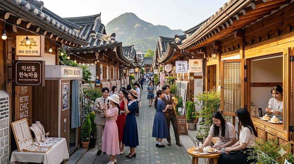 Ikseon-dong Hanok Village: A Retro-Chic Maze of Culture and Cafes